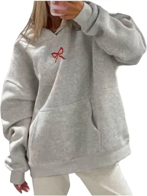 Women'S Fashion Hoodies Sweatshirts Long Sleeve Drawstring Hoodies Print Oversized Fall Tops Jackets Women Casual