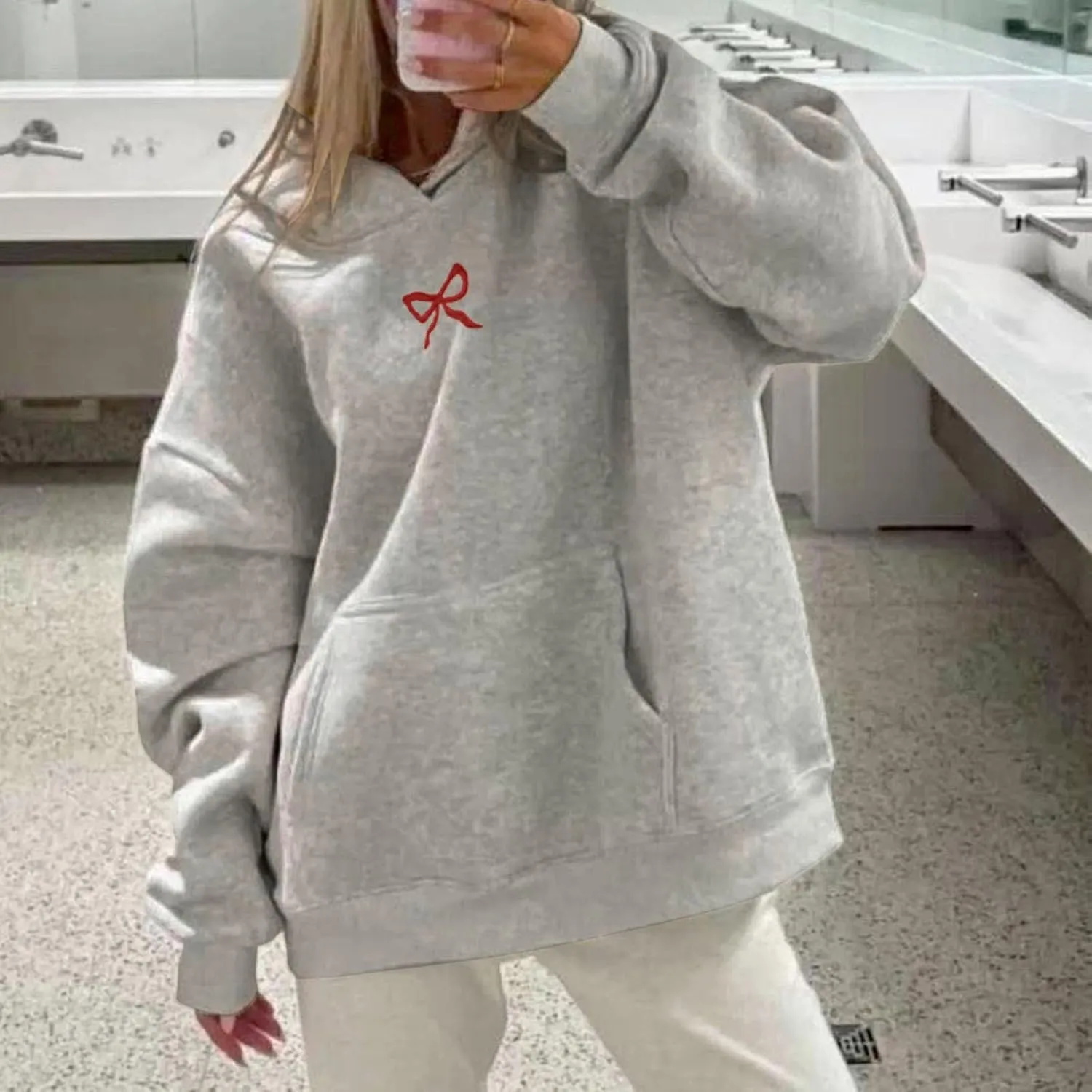 Women'S Fashion Hoodies Sweatshirts Long Sleeve Drawstring Hoodies Print Oversized Fall Tops Jackets Women Casual