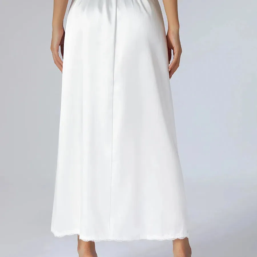 Women's Half Slip Underskirt Elastic Waist Lining Midi Skirt S M L XL XXL