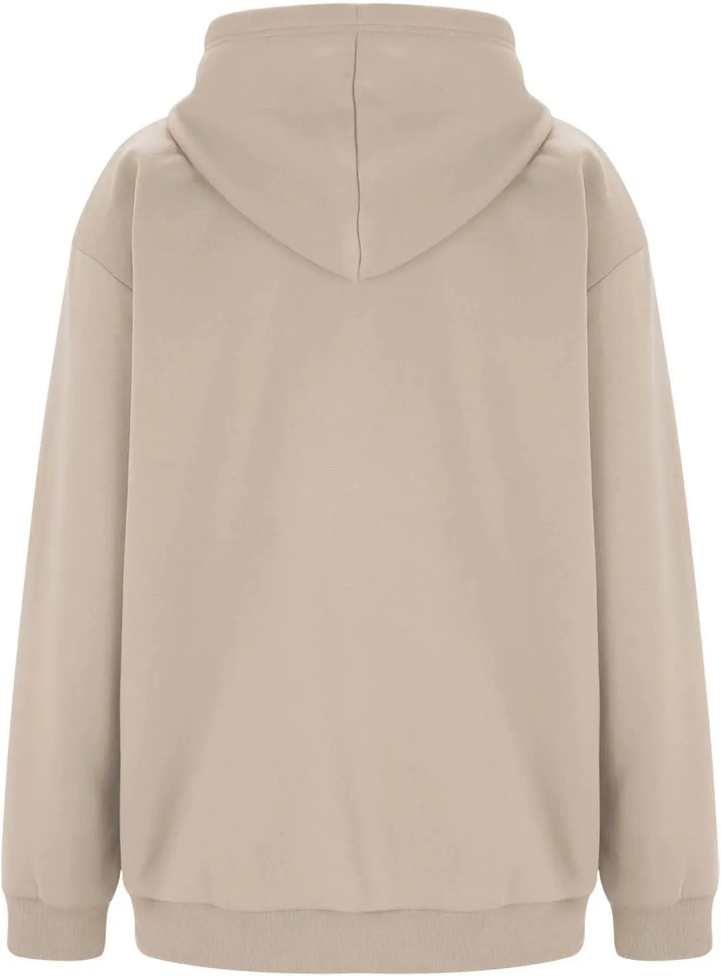Women's Oversized Hooded Sweatshirt Full Zip Up Long Sleeve Jackets With Pockets Fall Outfits Y2K Teen Girls Clothes