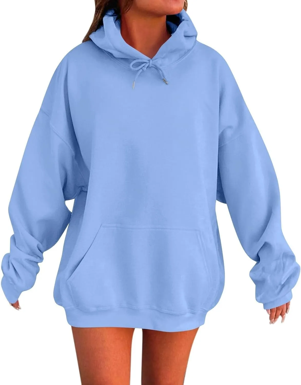Womens Oversized Winter Cotton Hoodies 2024 Winter Cute Sweatshirts Pullover Fashion Tops Trendy Outfits