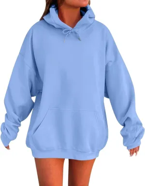 Womens Oversized Winter Cotton Hoodies 2024 Winter Cute Sweatshirts Pullover Fashion Tops Trendy Outfits