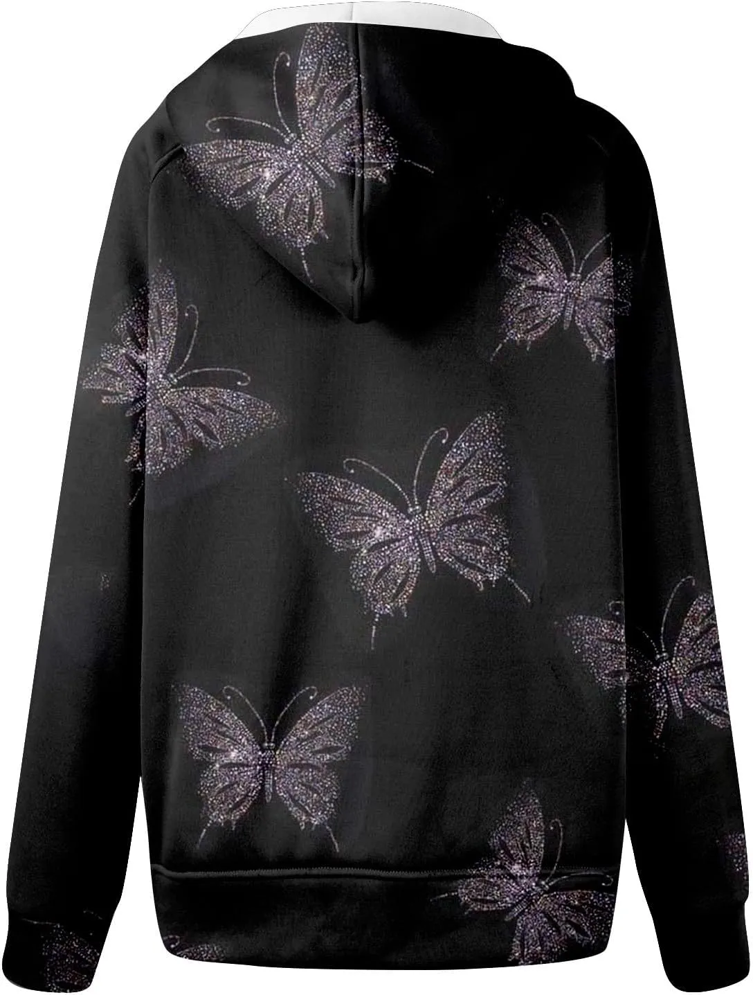 Womens Plus Size Sweatshirt Full Zipper Long Sleeve Coats Thumb Hole Zip Up Hoodie Solid Color Pullover with Pockets