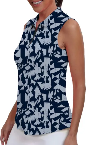 Womens Polo Shirts Athletic Golf Tennis Tanks Top Casual Sleeveless V Neck Quick Dry Shirts Workout Tee