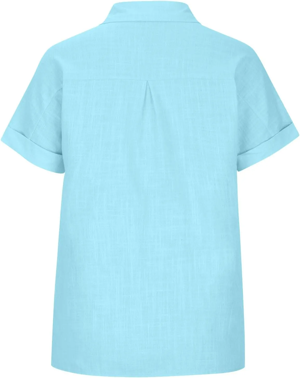 Womens Summer Tops V Neck Button Down Shirts Casual Trendy Business Basic Tees Ladies Daily Going Out Blouses