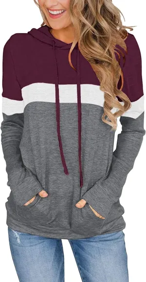 Womens Tops Ladies Tunics Casual Shirts Long Sleeve Hoodie Pullover Blouses Loose Fitting Tees Fashion Clothing Sweatshirts