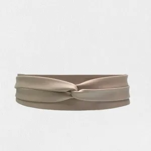 WRAP BELT IN TAUPE