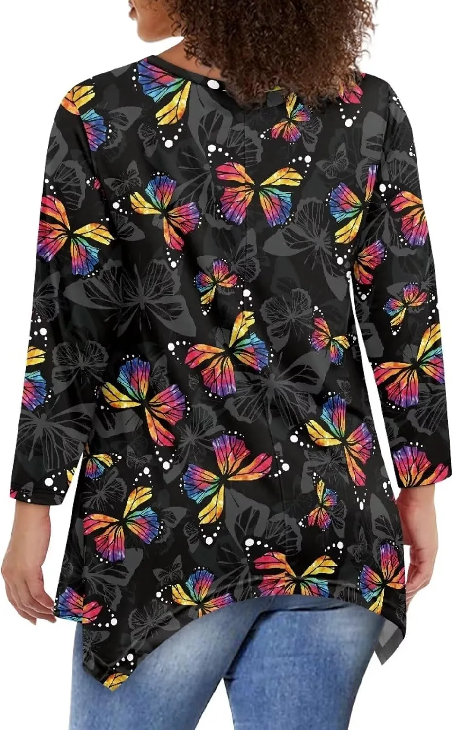YEXIATODO Plus Size Womens Tops Tunic Tops for Women Loose Fit S-3XL