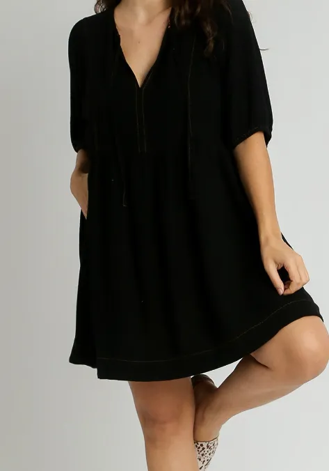 You Balance Me Linen Dress