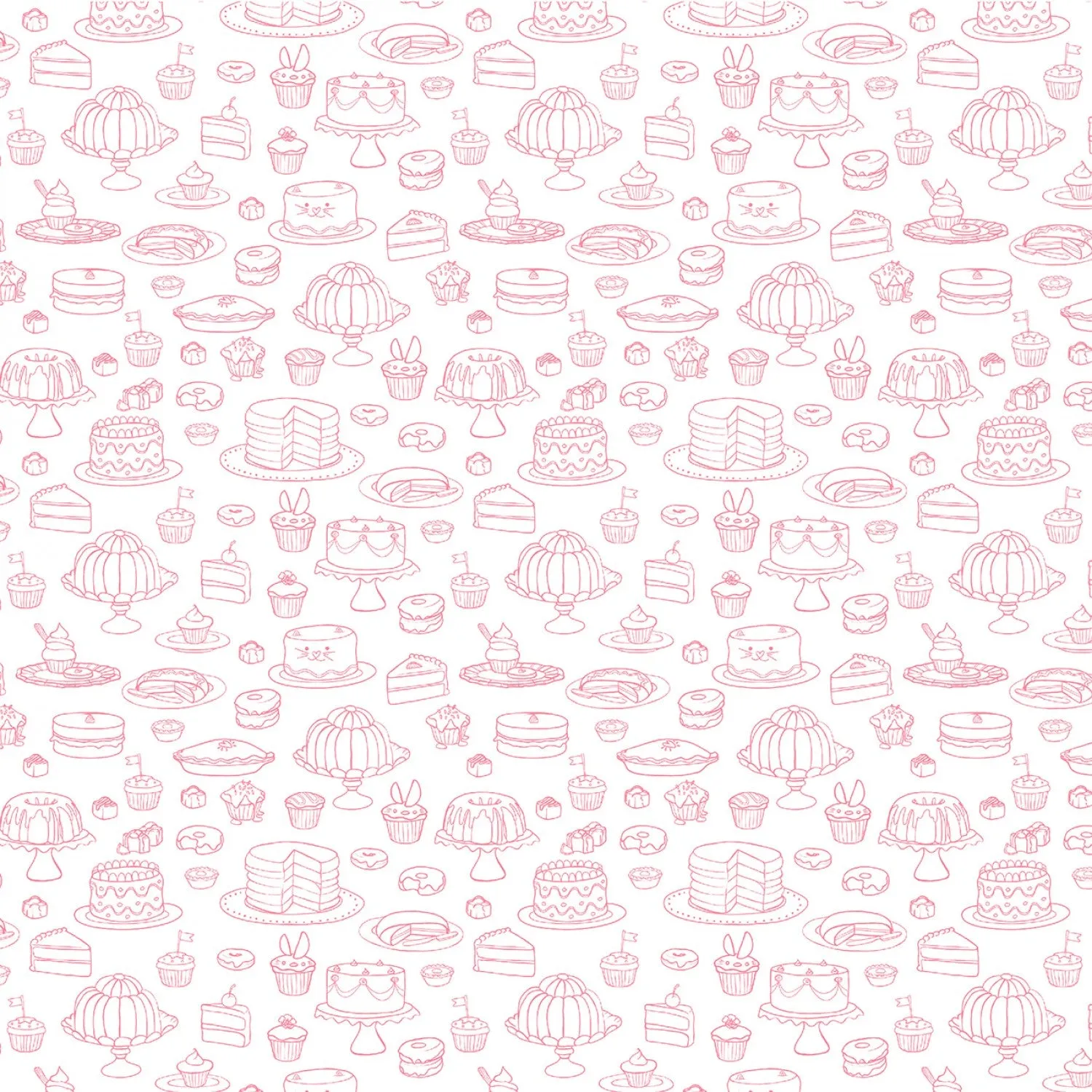 Yummy Scrummy Day - Pink Patisserie by Belle & Boo for Michael Miller