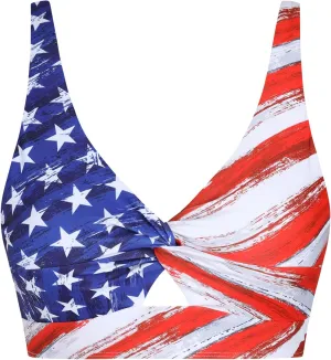 ZAFUL Bikini Tops for Women Twist Front Swimsuit Top Cut Out Bathing Suit Tops