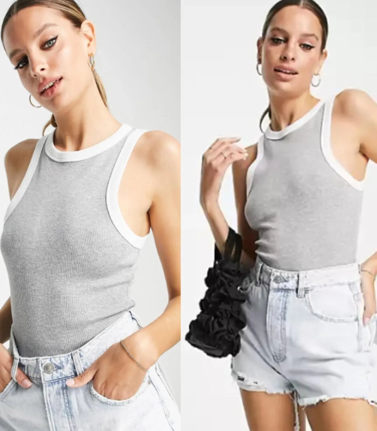 Zeagoo Womens Tank Top Racerback Crowl Neck Casual Basic Ribbed Knit Fitted Sleeveless Shirts S-XXL