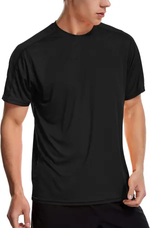 Zengjo Men's Workout Shirts Lightweight Sun Protection SPF Quick Dry T-Shirts Fishing Hiking Running